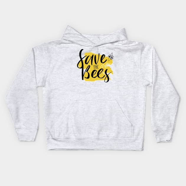 Save the Bees Kids Hoodie by holger.brandt